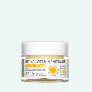 aplb retinol vitamin c e facial cream 55ml bella corea