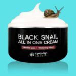 black snail all in one cream destapada
